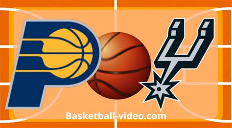 pacers vs san antonio spurs match player stats